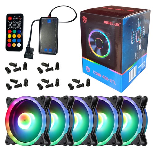 Pack 120mm rgb - 5, led