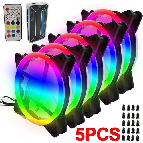 5pcs 120mm rgb led - pc, fan