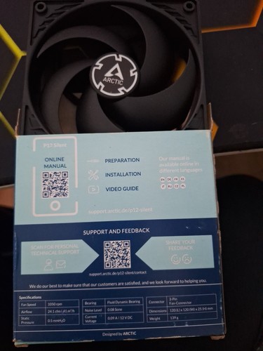 Arctic p12 silent 12cm 120mm - silent,