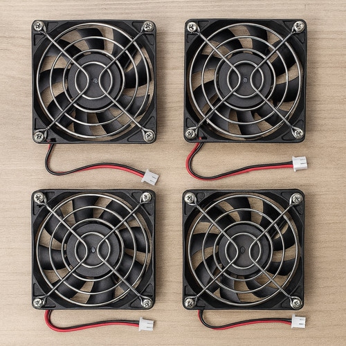 80mm 12v cooling - 4x,
