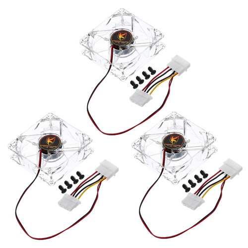 3pcs clear computer case - case, fan