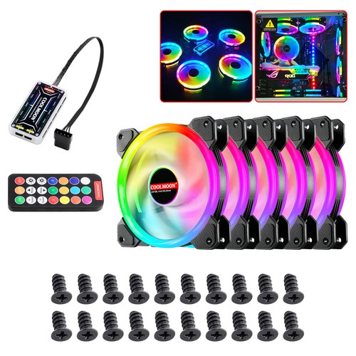 Pcs cooling fan rainbow - 5,