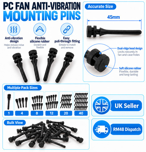 Case fan anti vibration - pc,