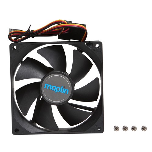 92mm black case fan - case,